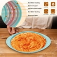 thumbnail image 6 of Donepart 13 Inch Round Pizza Pan, Nonstick Carbon Steel Pizza Baking Tray, Blue Speckled Pizza Pan for Oven, Dishwasher Safe, Flat Bakeware for Crispy Crust, 6 of 8