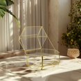 thumbnail image 4 of Koyal Wholesale Geometric Glass Wedding Card Box, Gold Wedding Reception Drop Box, Terrarium Glass Planter, 4 of 4
