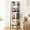 Brown, variant on 4-Tier Ladder Shelf, Corner Bookshelf for Living Room, Balcony, Home Office, Bookcase Storage & Display Shelf, Rustic Brown
