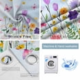 thumbnail image 2 of Spring Floral Blackout Curtains for Bedroom/Living Room, Butterflies Botanical Blue Ombre Thermal Insulated Kitchen Drapes with Grommets, Light Blocking Window Treatment, 2 Panels 27.5" x 39", 2 of 7