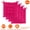 Rose Red, variant on Chair Cushions for Dining Chairs Set of 4 TeqHome Chair Pads with Ties 17.7"×17.7"×2.3" Rose Red