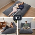 thumbnail image 4 of MAGMALIFE Sofá Puff Extra Grande 3 En 1, Espuma Memory Foam y Funda Suave, 4 of 8