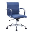 thumbnail image 1 of Silla de Oficina LeisureMod Ergonómica de Cuero Giratoria con Respaldo Alto, 1 of 9