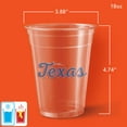thumbnail image 2 of Hefty Party Perfect Disposable Clear Plastic Cups, Texas Print, 18 oz., 25 Count, 2 of 5