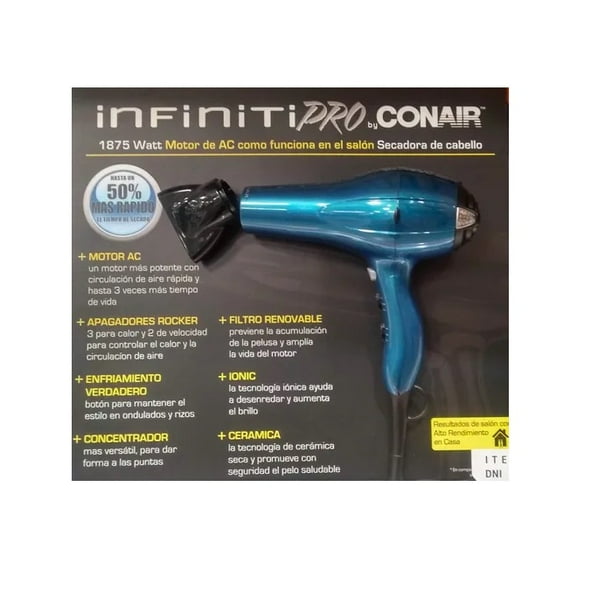 Secadora de Cabello Conair Infiniti PRO 281BG Azul Bodega