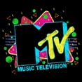 thumbnail image 2 of Women's MTV Colorful Laser Party Logo  Graphic T-Shirt, 2 of 4