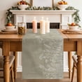thumbnail image 2 of Table Runner 72 Inches Long for Kitchen Dining, Green Brown Wildflowers Dresser Scarf Farmhouse, Dining Table Decorations for Wedding/Parties, Modern Floral Butterfly Plant 16 x 72 In, 2 of 8