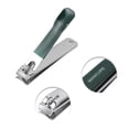 thumbnail image 3 of Unique Bargains 4pcs Exquisite Stainless Steel Nail Clippers Set Green, 3 of 6