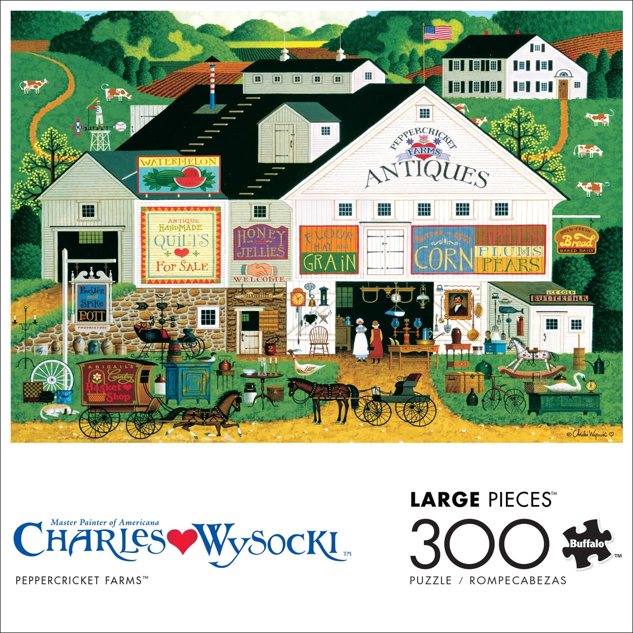 Buffalo Games Peppercricket Farms 300-Piece Interlocking Jigsaw Puzzle for Adults Ages 14-99 Years