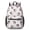 Cow and Bow, variant on Cow and Spot White Pattern 17" School Backpacks for Teens,Waterproof Oxford Fabric,S-Shape Padded Straps for School,Travel,Hiking,Camping