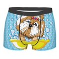 thumbnail image 5 of Uemuo Dog Takes a Bath in the Bathtub Pattern Men's Boxer Briefs,Trunk Anti-Chafing,Comfortable, Durable, and Stylish Underwear-Small, 5 of 9