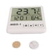 thumbnail image 1 of Termómetro Digital para interiores, reloj higrómetro, reloj electrónico de temperatura montado en la pared para oficina, invernadero y coche, 1 of 5