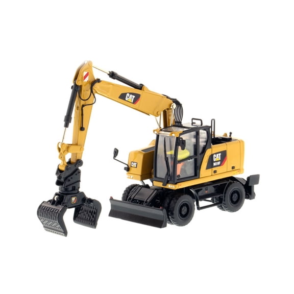CAT Caterpillar M318F Wheeled Excavator with Operator "High Line Series" 1/50 Diecast Model by Diecast Masters