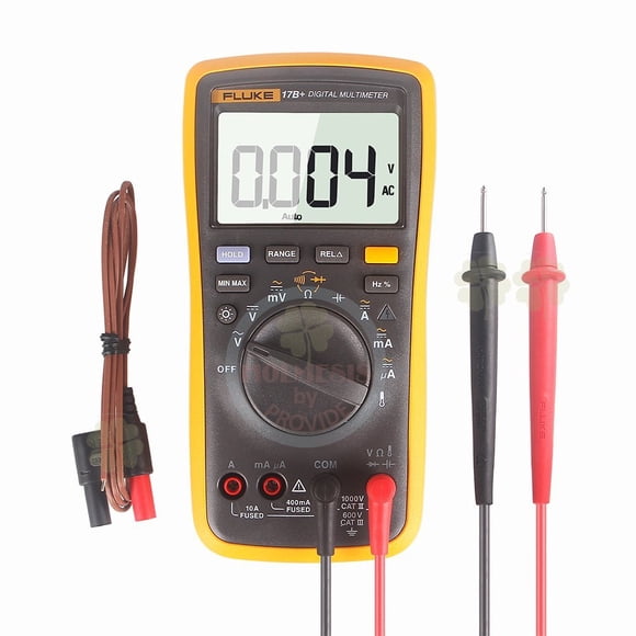 Multímetro Digital Fluke 17B+ con Estuche para Temperatura y Frecuencia