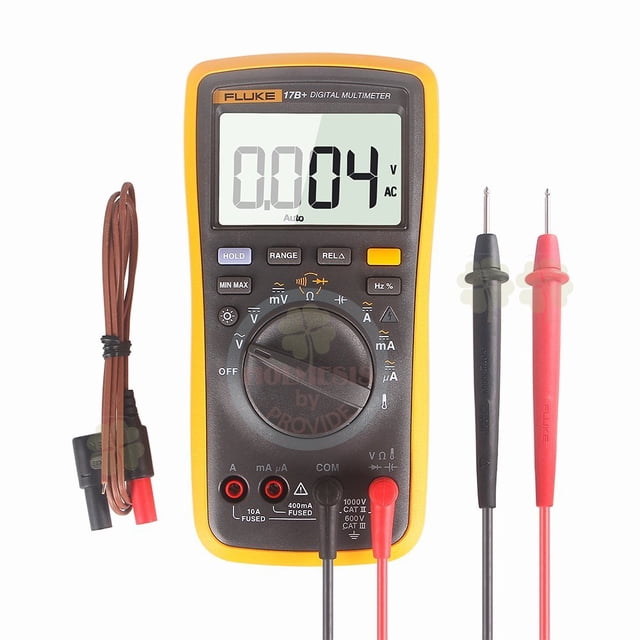 Multímetro Digital Fluke 17B+ con Estuche para Temperatura y Frecuencia