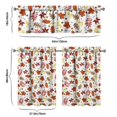 thumbnail image 6 of Fall Kitchen Curtains 36 Inch Short - 3 Panel Set, Autumn Harvest Print, Rod Pocket Window Treatment for Thanksgiving, Farmhouse, Cafe, Living Room - Machine Washable, 6 of 6