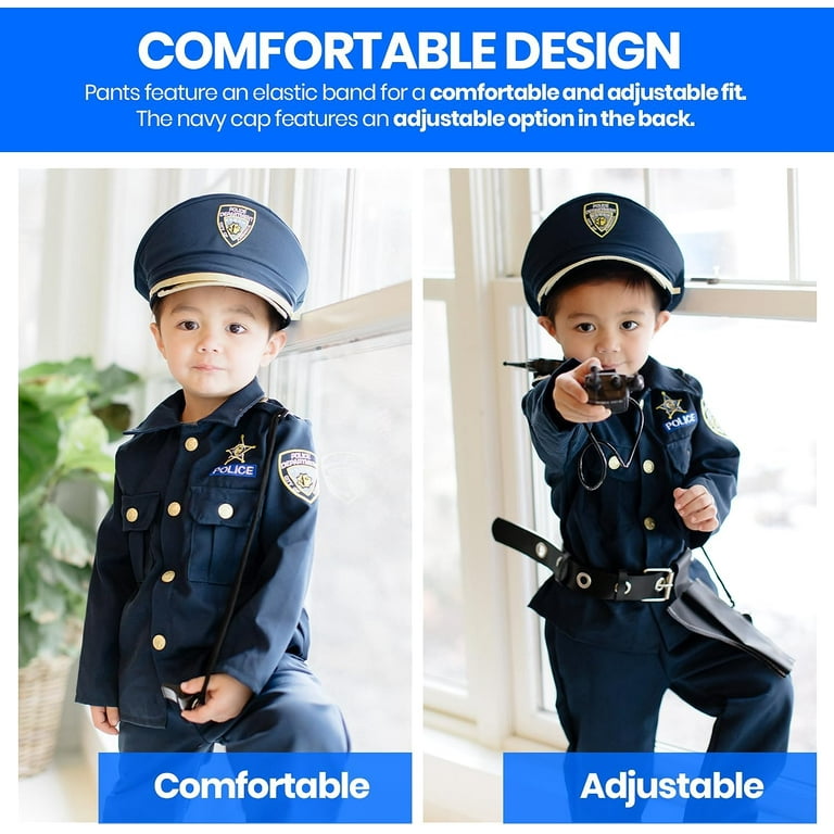 COP CUTIE halloween cosplay Toddler 3-4 girls cop costume