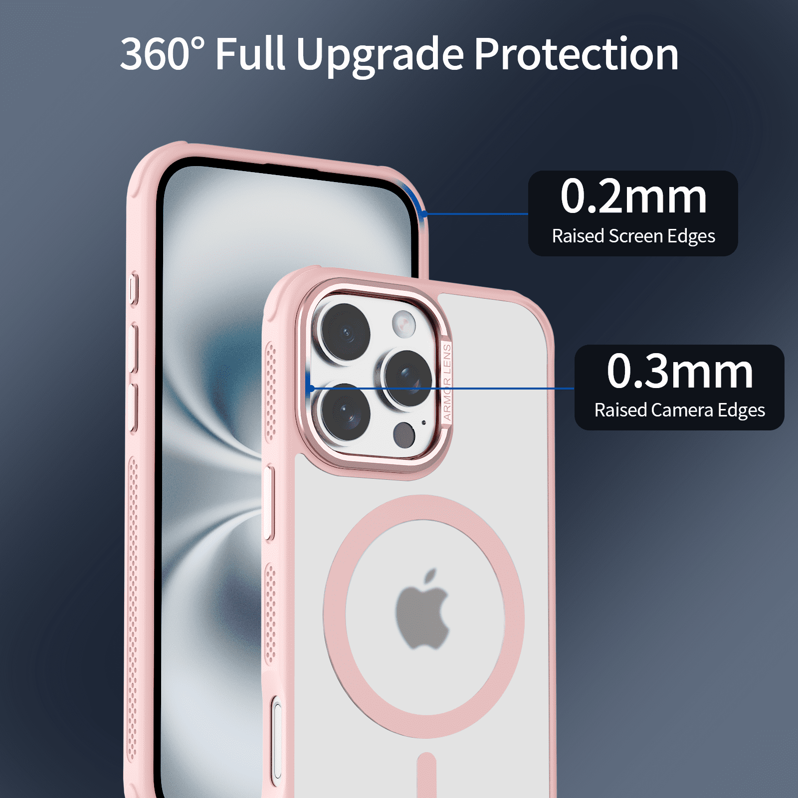 SZPSGC for iPhone 16 Pro Case, Compatible with MagSafe, Anti-fingerprint & Anti-scratch, Slim Translucent Matte Shockproof Military-Grade Protective Case for iPhone 16 Pro, Pink
