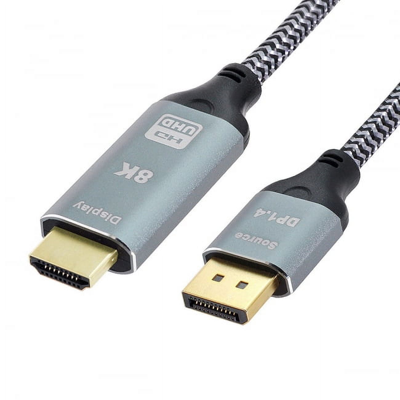 Chenyang CY DisplayPort 1.4 Source to HDMI 2.0 Display 8K UHD 4K DP to HDMI Male Monitor Cable Connector 1.8m 6ft Cable