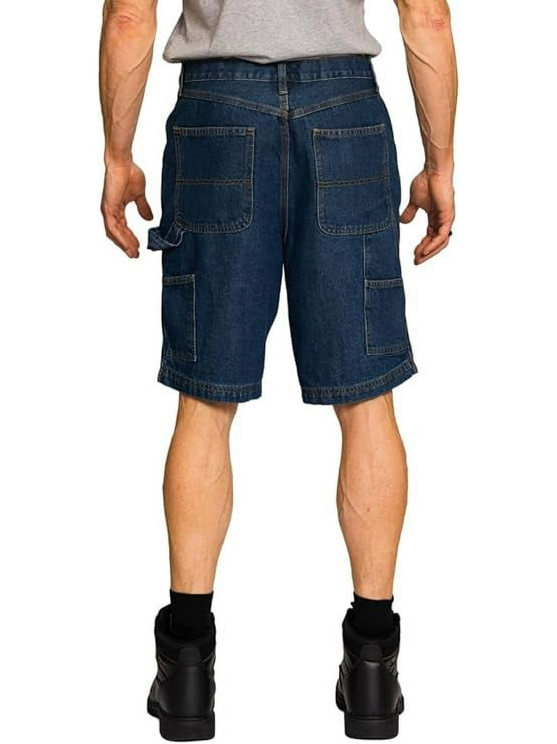 FULL BLUE Carpenter Denim Shorts, Regular Fit, Medium Wash, Size