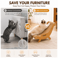 thumbnail image 3 of Cat Scratcher Lounge Chair for Indoor Cats, C-Shaped Sisal Cat Lounger Bed with Wooden Frame, Durable Scratching Sofa for Resting Playing Sleeping, Modern Cat Furniture, 3 of 8