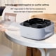 thumbnail image 4 of Monstrate Cenicero sin humo, ambientador de aire con temporizador antiflamante recargable cuadrado, cenicero de oficina, eliminador de olores con Electrodomésticos Azul, 4 of 6
