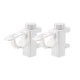 thumbnail image 4 of Monstrate 2 piezas de soportes para barra de cortina de Hotel para el hogar, sala de estar, cocina, baño, toallero, Clips de sujeción, Type2 NO2, 4 of 6