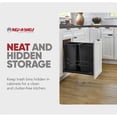thumbnail image 6 of Rev-A-Shelf 27 Qt Double Pullout Waste Container Trash Can Bins, Black, 53WC-1527SCDM-218, 6 of 7