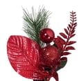 thumbnail image 2 of Vickerman L225428 28 in. Merry Red Poinsetta Decorated Wreath, 2 of 4