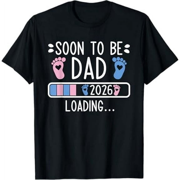 Soon to Be Dad 2026 Loading Pregnancy Announcement 2026 T-Shirt