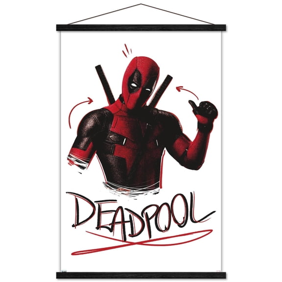 Marvel Deadpool Legacy - Thumbs up Wall Poster with Magnetic Frame, 22.375" x 34"