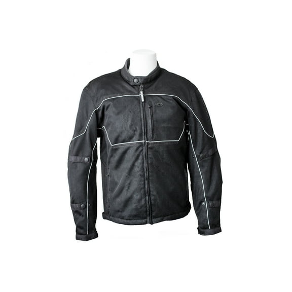 RoadDog Hurricane Mesh Motorcycle Riding Jacket Black Men's Small