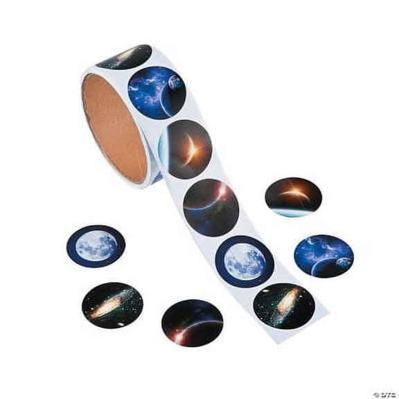 Realistic Photo Space Roll Stickers - Stationery - 100 Pieces