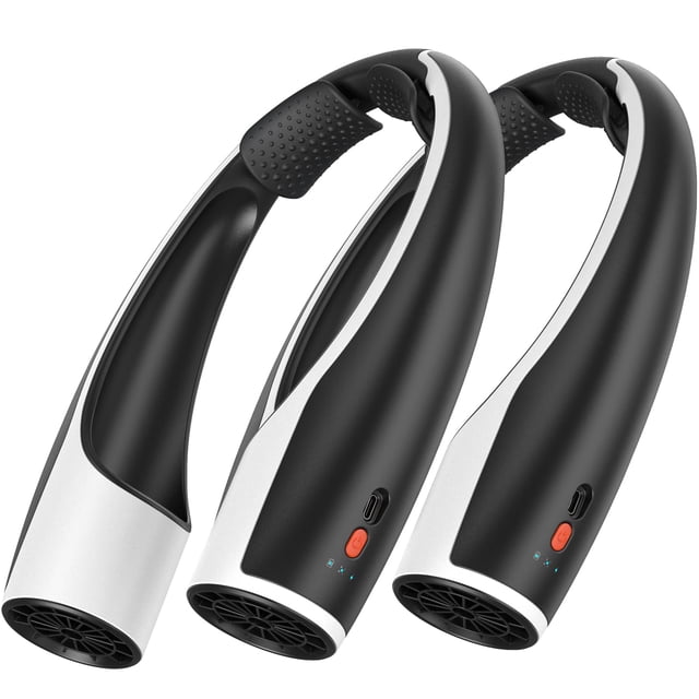 Ventilador de cuello Rohent Q1, 4000 mAh, USB C, recargable, 4 velocidades, color negro