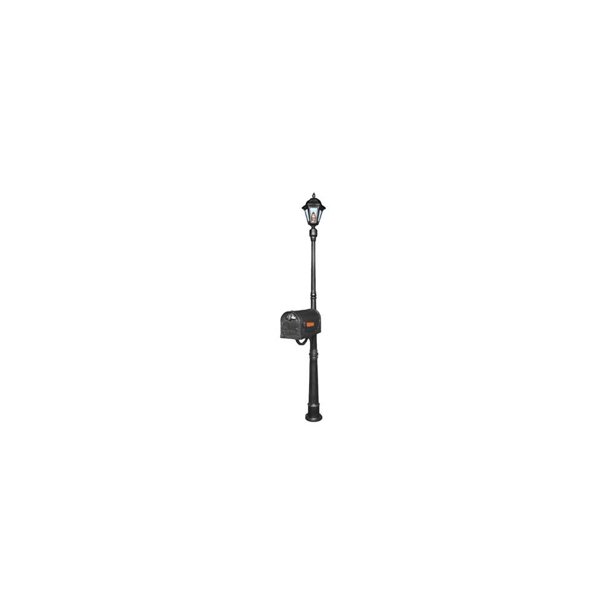 Ashland Mailbox & Post Light Combination Kit (Black)