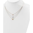 thumbnail image 4 of 14K Tri-Color Three Heart With 1In Ext. Necklace (17 X 10.96) Made In Turkey sf2643-16, 4 of 5