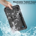 thumbnail image 6 of Kids Case for All-New Fire 7 Tablet (12th Generation, 2022 Release) Latest Model, Cute Butterfly Design Soft EVA Rubber Kicksand Shoulder Strap Lightweight Kids Friendly Case for Girls Boys, Black, 6 of 6