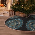thumbnail image 5 of Balery Mandala Printed Christmas Tree Skirt , Merry Christmas Party Christmas Tree Decoration,Adjustable Tree Skirt-30", 5 of 6