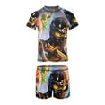 thumbnail image 5 of Ninjago Boys 2-Piece Swimsuit Set, Short Sleeve Rash Guard & Swim Trunks, 5 of 7