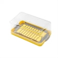 thumbnail image 1 of Caja de Almacenamiento para Cortar Mantequilla, Rebanadora de Mantequilla Que Ahorra Tiempo, Recipiente Refrigerado para Mantequilla con Cortador de Acero Inoxidable, Grande, 1 of 5