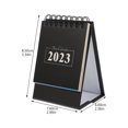 thumbnail image 2 of Petit Calendrier de Bureau Impression Anglaise Calendrier de Table 2023 Calendrier de Bureau Décoratif Mini Calendrier, 2 of 8