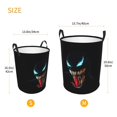 thumbnail image 5 of Venom Large Laundry Basket With Handle, Collapsible Laundry Hamper, Dirty Clothes Storage Basket For Living Room, Bathroom, Bedroom, College Dorm, 5 of 8