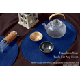 thumbnail image 4 of Hakochia 6-pack Washable Woven Vinyl Placemats Set, Non-Slip Heat-Resistant Oval Table Mats, 18x12 inches, Easy to Clean Everyday Meals, 4 of 11