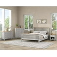 thumbnail image 1 of Set of 5 Bedroom Furniture Set, King Size Platform Bed Frame with 2 Nightstands, 1 Chest and 1 Dresser, Solid Wood Storage Bed Frame with Slats Support for Kids Adults, Mattress not Included, Gray, 1 of 7