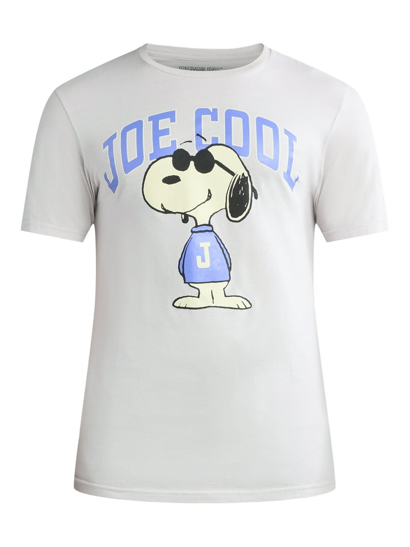 Peanuts Snoopy Joe Cool Men's and Big Men's Graphic Tee, Sizes S