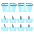 thumbnail image 1 of 10 Pcs Mini Panier de Courses avec Poignées Accessoires de Maison de Poupée Jeu de Simulation Petit Panier Mignon Décorations Maison Jouet de Panier de Courses de Bureau, 1 of 5