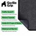 thumbnail image 3 of GORILLA GRIP Door Mat, Waterproof, Traffic Guard Commercial Office Doormat, 47x35, Charcoal Gray, 3 of 10