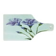 thumbnail image 2 of Watercolor Flower Cutting Board, Wild Flowers Drawing of Romantic Summer Theme Mother Earth Art, Tempered Glass Cutting and Serving Board, Wine Bottle Shape, White Violet Green, by Ambesonne, 2 of 5