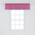 thumbnail image 2 of Ambesonne Antique Oriental Window Valance, Pink Eastern Art, 54" X 12", Mustard Magenta, 2 of 3