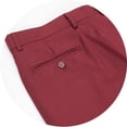 thumbnail image 7 of Men's Premium Modern Fit Burgundy-Maroon Three Piece Two Button Suit, 7 of 7